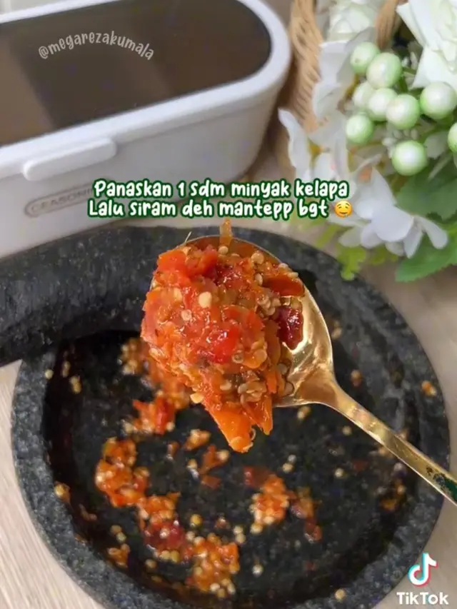 4 Pilihan Sambal Rendah Kalori yang Bisa Dinikmati Saat Diet (photo by tiktok.com)