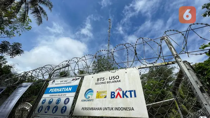 <p>BTS 4G yang dibangun oleh BAKTI Kominfo di Daerah 3T di Desa Selong Belanak, Lombok Tengah, Nusa Tenggara Barat. (Liputan6.com/ Agustin Setyo W).</p>