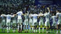 Perayaan pemain Persib Bandung usai mengalahkan Bangkok United di laga AFC Champions League Two. (dok.Persib)