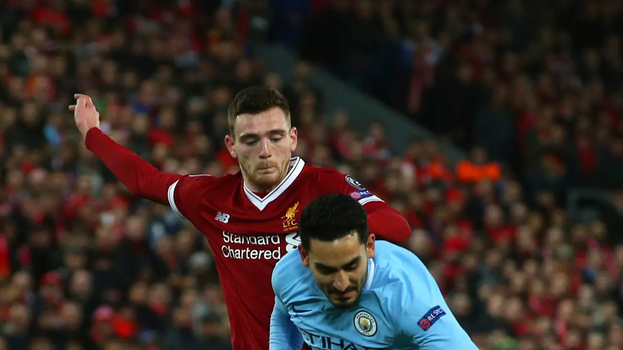 Liverpool Unggul Agregat atas Manchester City