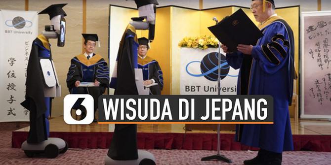 VIDEO: Dampak Corona, Wisuda di Jepang Pakai Cara Unik
