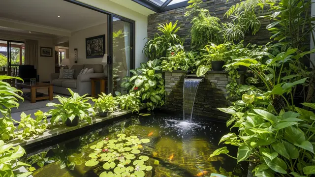 Kolam Ikan Tropis Semi Indoor