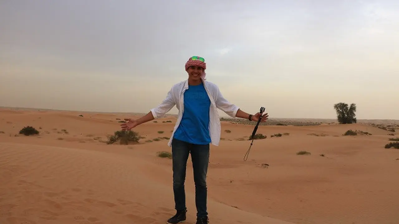 Mischa Chandrawinata Jelajahi Desert Safari Dubai