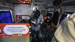Menurut dia, jumlah penumpang yang berangkat pada hari ini masih terbilang normal seperti hari-hari biasanya. (Liputan6.com/Johan Tallo)
