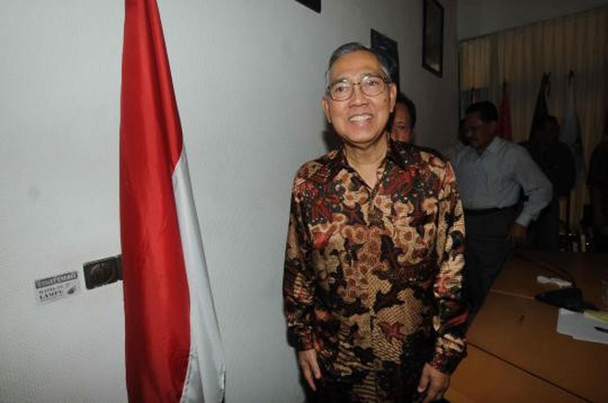 Try Sutrisno hadiri konpers penolakan KPU di Kantor PKPI