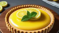 Ilustrasi lemon tart/copyright generated by AI