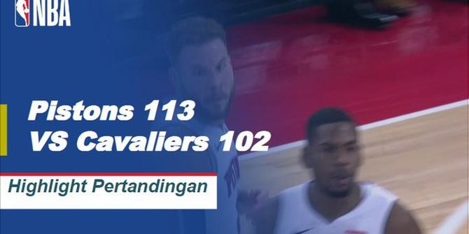 Cuplikan Hasil Pertandingan NBA : Pistons 113 VS Cavaliers 102