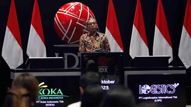 Pencatatan perdana saham PT Logisticsplus International Tbk (LOPI), Rabu (11/10/2023). (Foto:Istimewa)
