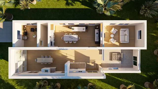 Desain Rumah 1 Lantai dengan Konsep Terbuka (Foto: Reve.com)