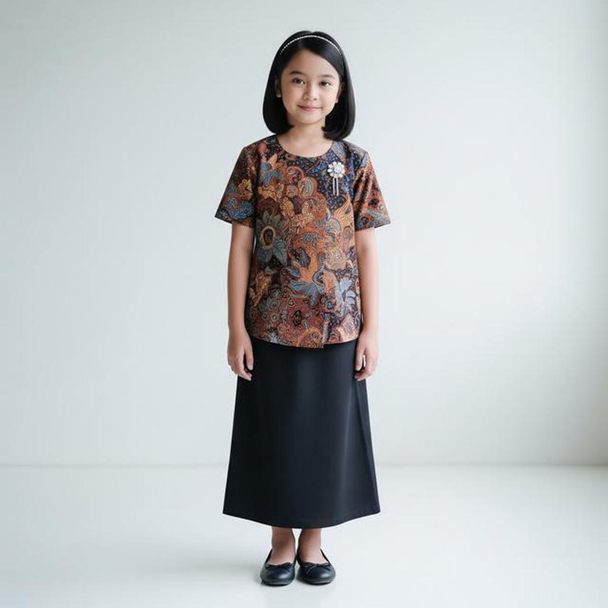 8 Model Atasan Batik Anak Perempuan yang Stylih, Manis untuk Acara Formal Keluarga