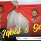 Garuda Kita Asian Games Iqbal Candra dan Sarah Tria Monita (Bola.com/Grafis: Adreanus Titus /Foto: Merdeka.com/Arie Basuki)