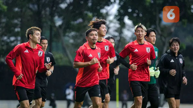 Foto: Langsung Tancap Gas! Jepang Gelar Latihan Perdana Jelang Lawan Timnas Indonesia di Kualifiaksi Piala Dunia 2024