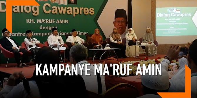 VIDEO: Ma'ruf Amin Gelar Kampanye Terbuka di Garut