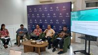 Ketua Umum Asosiasi Fintech Pendanaan Bersama Indonesia (AFPI), Entjik S. Djafar berkomentar soal tudukan kartel oleh KPPU. (Liputan6.com/Arief)