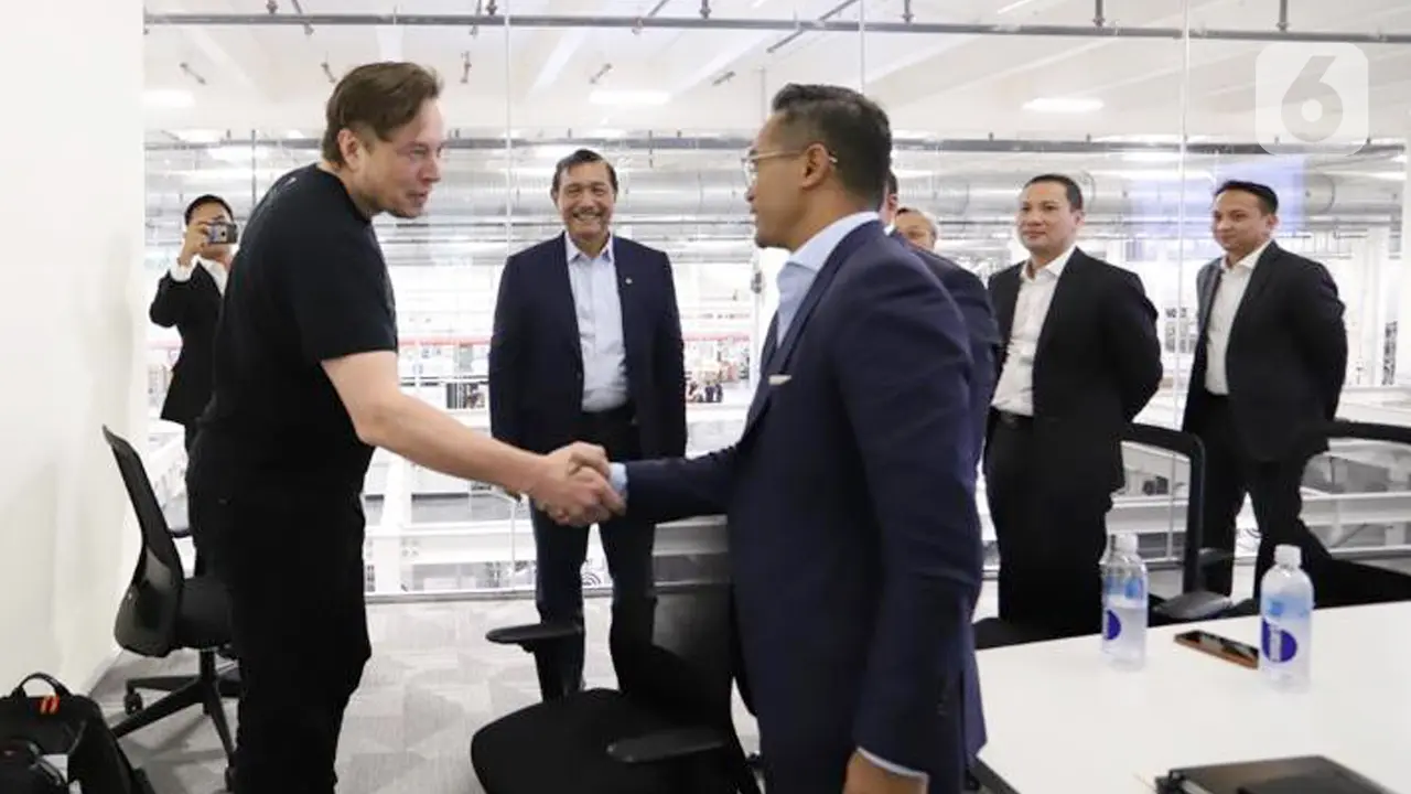 Menko Luhut, Anindya Bakrie dan Para Pengusaha Temui Pendiri Tesla Elon Musk
