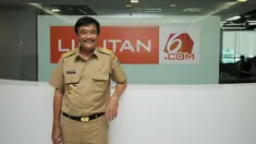 Wakil Gubernur DKI Jakarta, Djarot Saiful Hidayat berkunjung ke ruang redaksi Liputan6.com di Kawasan Senayan, Jakarta, Selasa (17/3/2015). (Liputan6.com/Helmi Fithriansyah)