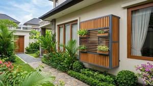 7 Ide Rak Pelindung AC Outdoor yang Cantik, Bikin Fasad Rumah Makin Rapi