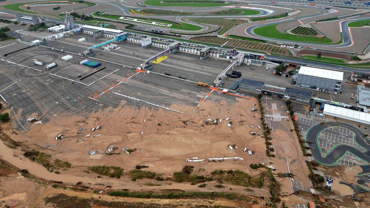 Kompleks sirkuit MotoGP Valencia rusak parah akibat banjir