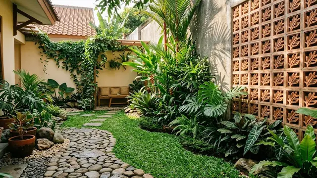 Inspirasi Roster Bermotif Daun untuk Rumah Tropis