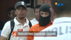 35 adegan diperagakan oleh tersangka HS dari 57 adegan yang sesungguhnya terjadi.