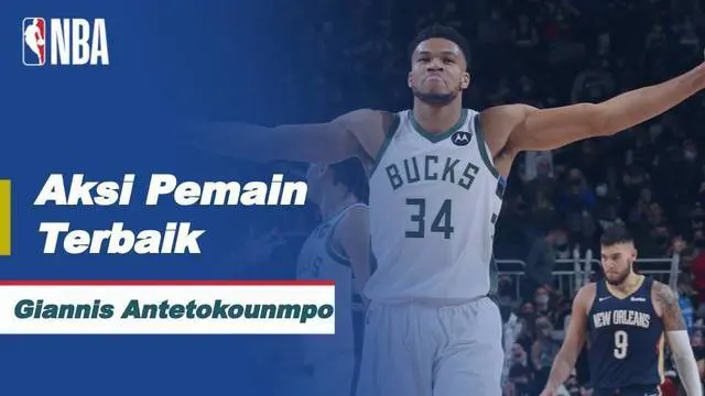 Berita video aksi-aksi terbaik dari bintang Milwaukee Bucks, Giannis Antetokounmpo dalam laga musim reguler NBA 2021/2022 hari ini, Minggu (2/1/2022) pagi hari WIB.