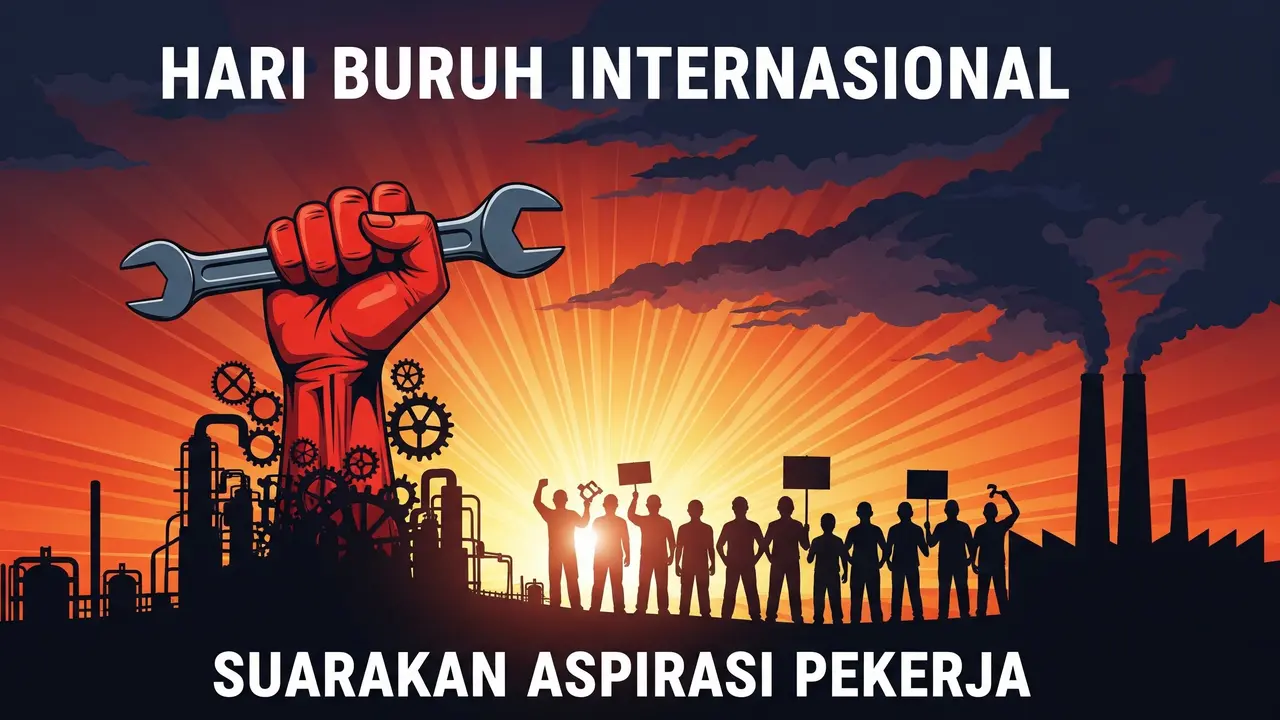 Desain Poster Hari Buruh Internasional