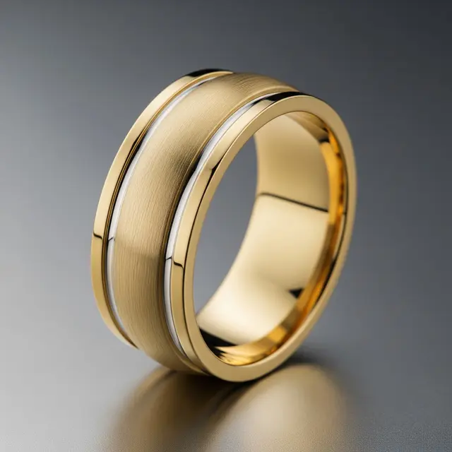 Model Cincin Emas Polos yang Tidak Mudah Turun Harga (AI)