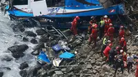 50 Jenazah Dievakuasi dari TKP Kecelakaan di Kelokan Iblis Peru