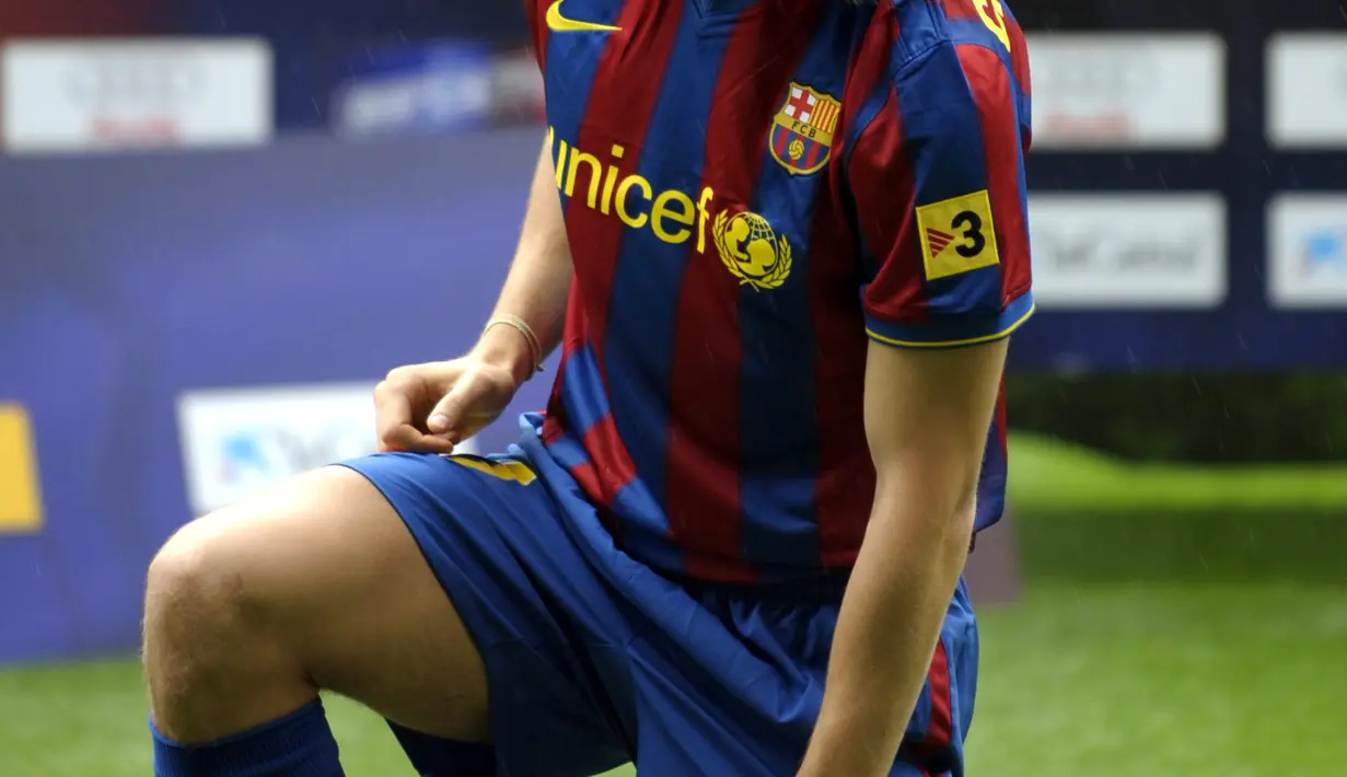 Namun Chygrynskiy gagal menunjukan penampilan apiknya bersama Barcelona. Pada akhirnya ia kembali dijual ke Shakhtar dengan biaya 15 juta euro. (AFP/Lluis Gene)