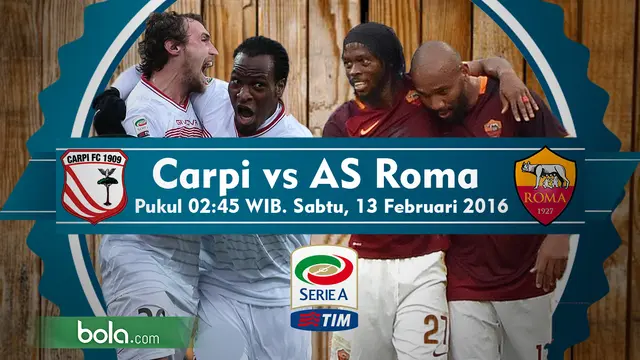 Carpi vs AS Roma (Bola.com/Samsul Hadi)