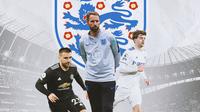 Ilustrasi - Luke Shaw, Gareth Southgate, Patrick Bamford (Bola.com/Adreanus Titus)
