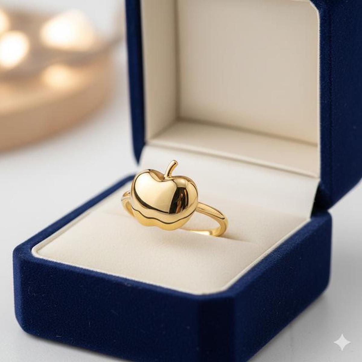 7 Model Cincin Emas Apel 2025, dari Simpel Elegan hingga Mewah