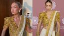 Melansir dari Hindustan Times, Gigi mengenakan pakaian khas India yang dirancang oleh Abu Jani Sandeep Khosla. Kakak kandung Bella Hadid itu tampil memukau di karpet merah NMACC dengan mengenakan sari yang memadukan warna putih gading dan emas. (Liputan6.com/IG/@gigihadid)