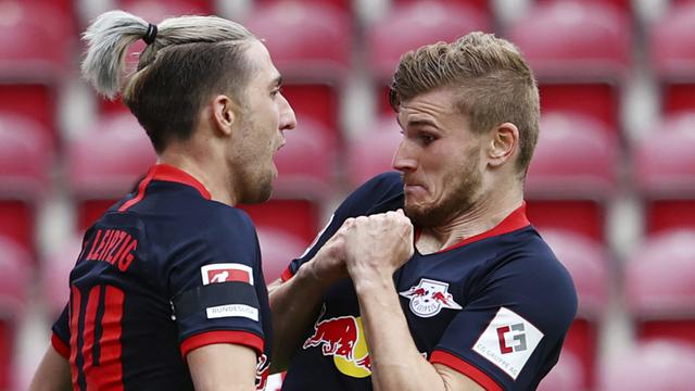 RB Leipzig Pesta Gol ke gawang Mainz 05