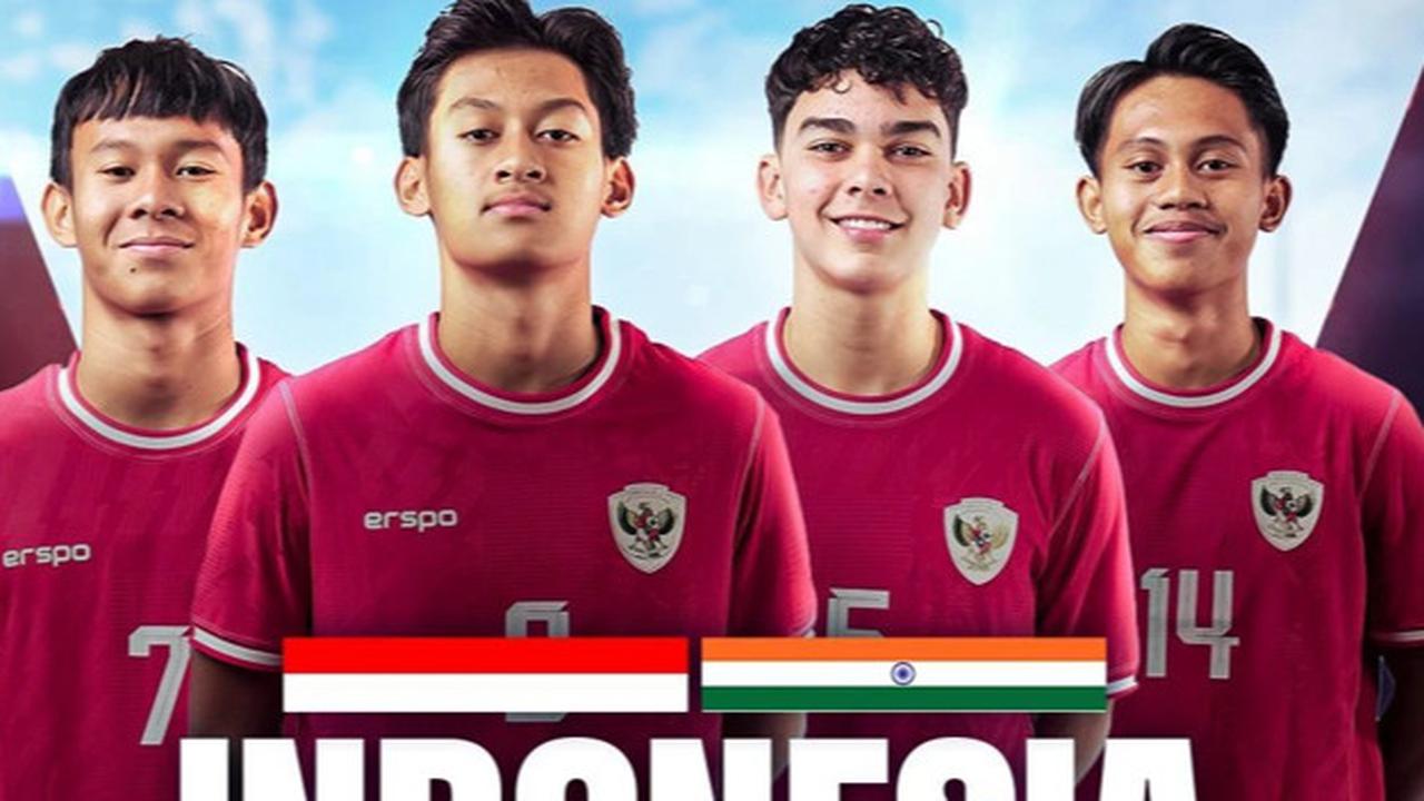 Saksikan Laga Uji Coba Timnas Indonesia U-17 VS Timnas India U-17 Hanya di Vidio