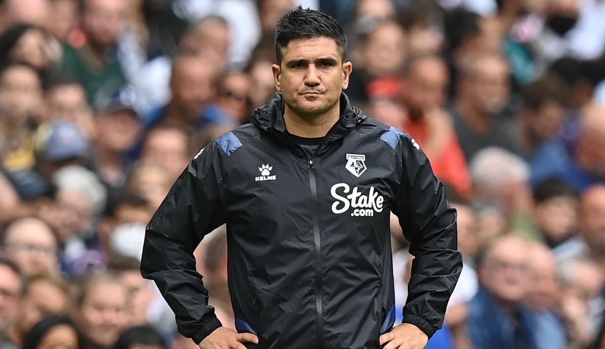 Xisco Munoz merupakan korban pertama Liga Inggris musim ini. Ia dipecat dari kursi kepelatihan usai Watford mengalami penurunan performa pada pada akhir bulan September ini. Padahal, Xisco merupakan pelatih yang berjasa membawa Watford promosi ke Liga Inggris. (AFP/Glyn Kirk)