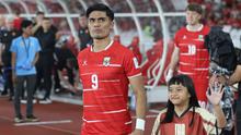 Pemain Timnas Indonesia, Ramadhan Sananta memasuki lapangan dalam laga final FIFA Series 2026 melawan Bulgaria di Stadion Utama Gelora Bung Karno (SUGK), Senayan, Jakarta, Senin (30/03/2026). (Bola.com/M Iqbal Ichsan)