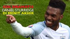 Daniel Sturridge striker Inggris mencetak gol pada menit akhir yang membawa kemenangan atas Wales di matchday kedua Grup B (16/6/2016).
