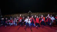 Menyambut Pilpres 2024 puluhan ribu warga Kota Jakarta Utara berkumpul di Stadion Rawa Badak untuk mendeklarasikan Ganjar Pranowo sebagai calon presiden dan Mahfud MD sebagai calon wakil presiden Indonesia selanjutnya (Istimewa)