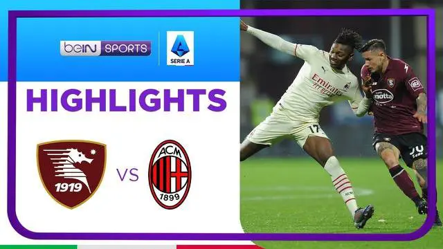VIDEO: AC Milan Hampir Kalah dari Penghuni Dasar Klasemen Liga Italia, Salernitana