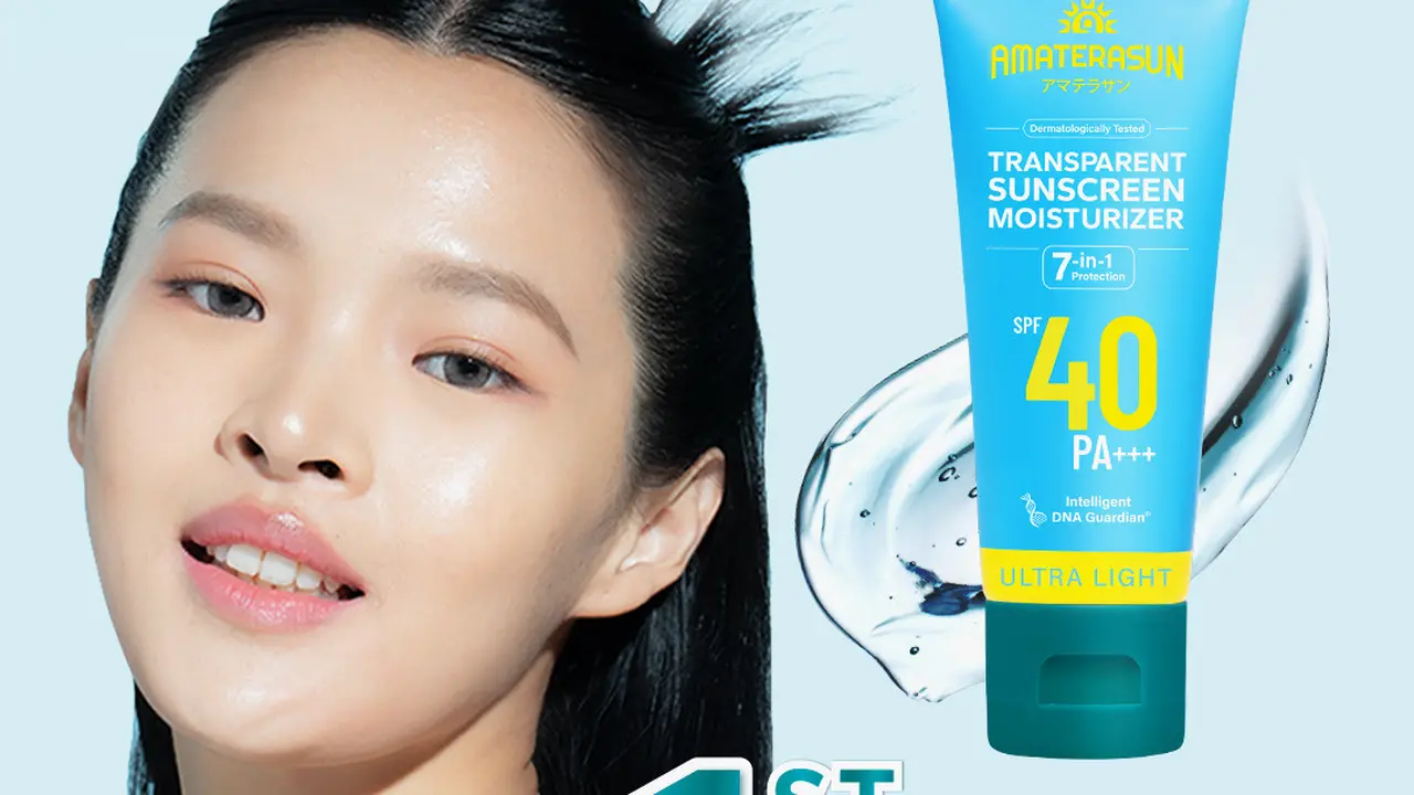 Foto sunscreen transparan amaterasun