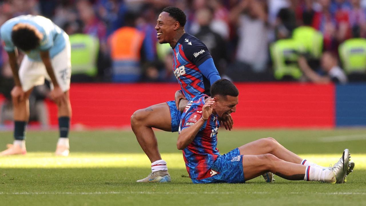 FOTO: Kalahkan Manchester City,  Pertama Kali Crystal Palace Juara FA Cup