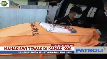 Seorang wanita yang baru saja wisuda ditemukan tewas di dalam kamar kos di Seringgu, Merauke, Papua.