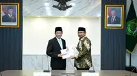Yaqut Cholil Qoumas Serahkan Jabatan Menag ke Nasaruddin Umar