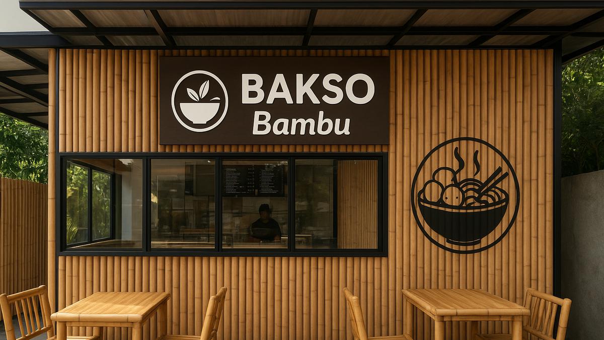 7 Desain Warung Bakso dari Bambu, Ramah Lingkungan dan Estetik
