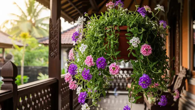 Tanaman Gantung Outdoor yang Tahan Panas dan Hujan