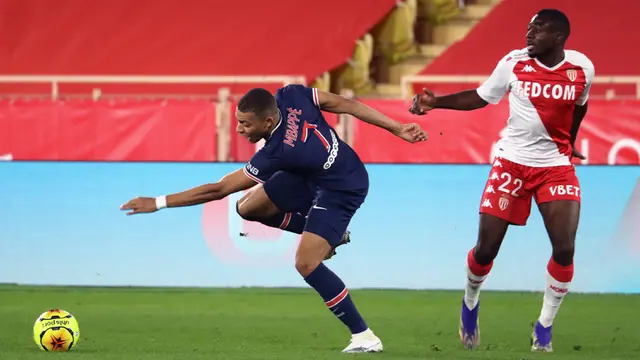 Diwarnai Kartu Merah, PSG Kalah di Markas AS Monaco