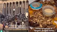 Suasana Ramadhan di kampus Universitas Columbia Amerika, mahasiswa diperbolehkan buka puasa dan sholat tarawih. (Dok: TikTok Fathia Fairuza)