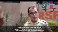 Klarifikasi Pihak RSUD Pirngadi Medan, Edison Perangin-angin Soal Dokter Muda yang Ribut dengan Pengunjung (Sumber: Instagram/medanheadline.news)