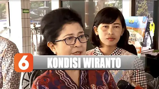 Usai menjenguk, Menkes Nila Moeloek menyampaikan bahwa kondisi Wiranto terus membaik.